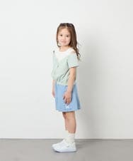 KJLGD56039 a.v.v KIDS(アー・ヴェ・ヴェ) [120-160]【接触冷感/綿100％】アソートデザインデニムキュロット ライトブルー