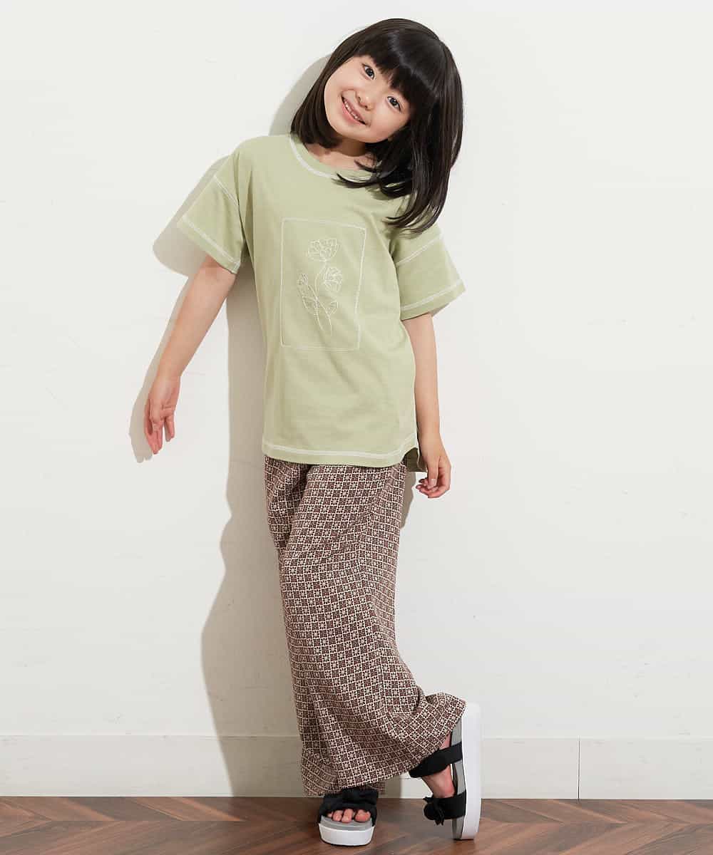 KJLHM07029 a.v.v KIDS(アー・ヴェ・ヴェ) [110-130]キカプリントパンツ ピンク
