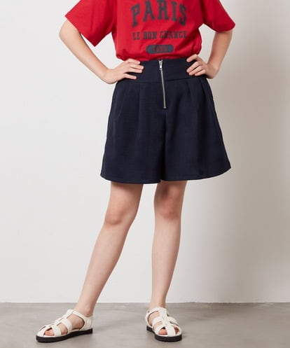KJLHV21029 a.v.v KIDS [100-130]フロントジップショートパンツ