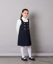 KQBCD01034 a.v.v KIDS(アー・ヴェ・ヴェ) [110-130]【取り外し可能リボンタイ】リボン付きカットソーブラウス ホワイト