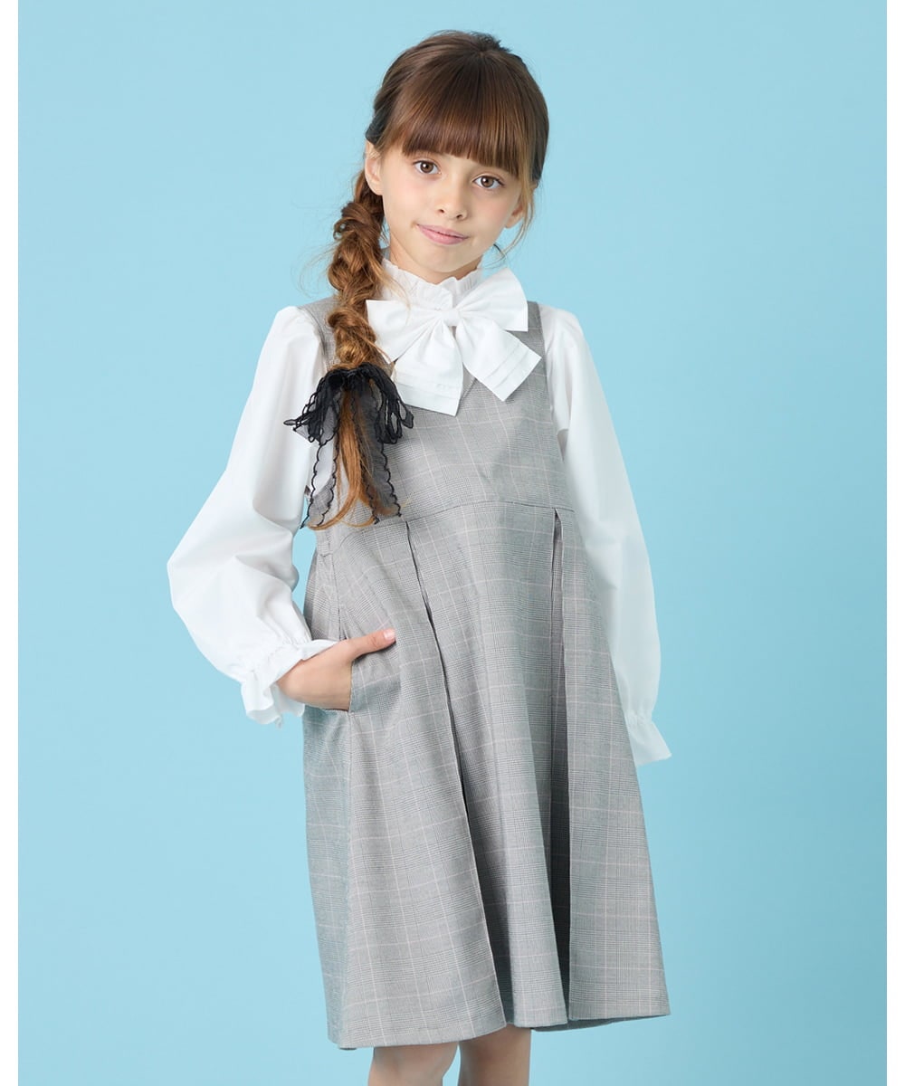 KQECG03069 a.v.v KIDS(アー・ヴェ・ヴェ) [120-130]セレモニーV開きジャンスカ グレージュ