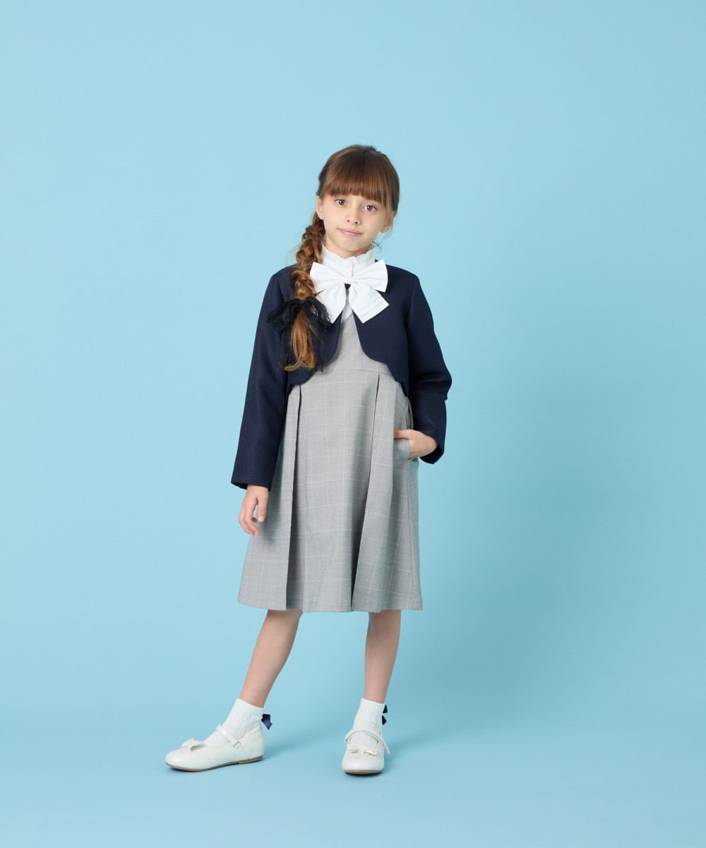 KQECG03069 a.v.v KIDS(アー・ヴェ・ヴェ) [120-130]セレモニーV開きジャンスカ グレージュ