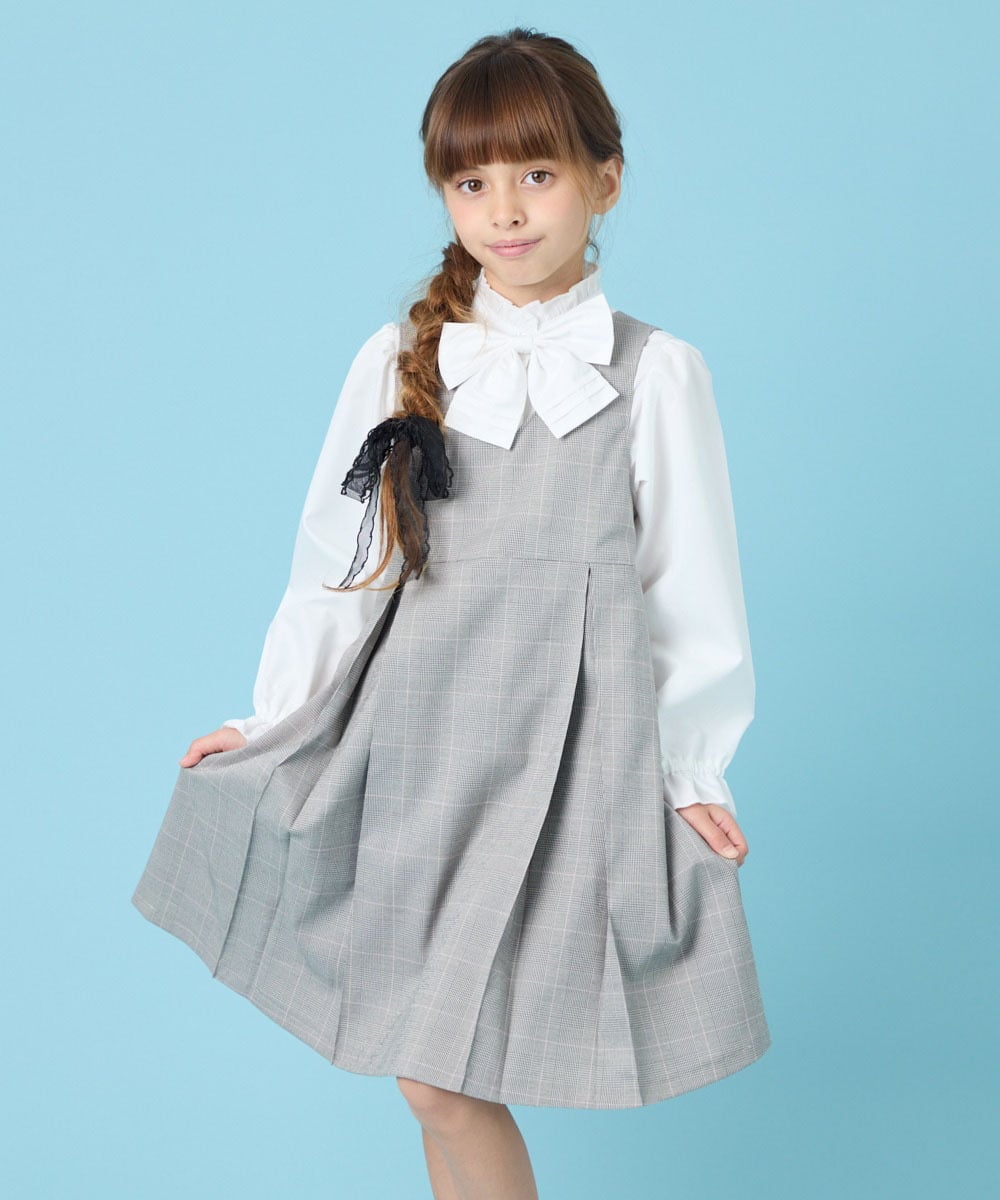 KQECG03069 a.v.v KIDS(アー・ヴェ・ヴェ) [120-130]セレモニーV開きジャンスカ グレージュ