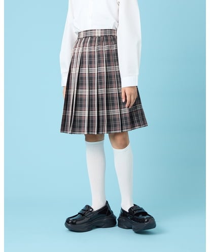 KQHBG01059 a.v.v KIDS [150-160]卒服チェックプリーツスカート