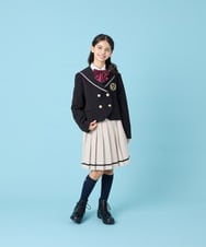 KQHBG02059 a.v.v KIDS(アー・ヴェ・ヴェ) [150-160]卒服裾ラインプリーツスカート ベージュ