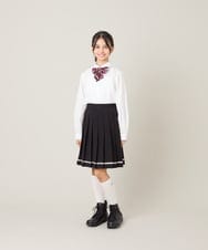 KQHBG02059 a.v.v KIDS(アー・ヴェ・ヴェ) [150-160]卒服裾ラインプリーツスカート ブラック