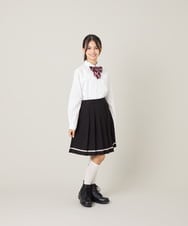 KQHBG02059 a.v.v KIDS(アー・ヴェ・ヴェ) [150-160]卒服裾ラインプリーツスカート ブラック