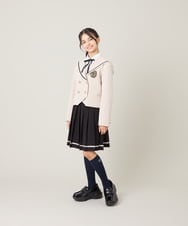 KQHBG02059 a.v.v KIDS(アー・ヴェ・ヴェ) [150-160]卒服裾ラインプリーツスカート ブラック