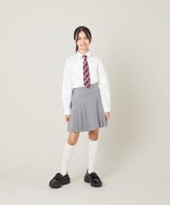 KQHBG03059 a.v.v KIDS(アー・ヴェ・ヴェ) [150-160]卒服フロントプリーツ台形スカート ライトグレー