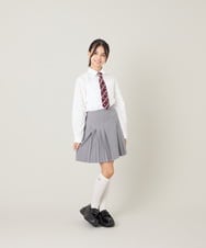 KQHBG03059 a.v.v KIDS(アー・ヴェ・ヴェ) [150-160]卒服フロントプリーツ台形スカート ライトグレー