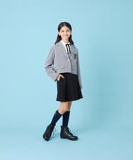 KQHBG03059 a.v.v KIDS(アー・ヴェ・ヴェ) [150-160]卒服フロントプリーツ台形スカート ブラック