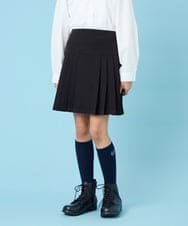 KQHBG03059 a.v.v KIDS(アー・ヴェ・ヴェ) [150-160]卒服フロントプリーツ台形スカート ブラック