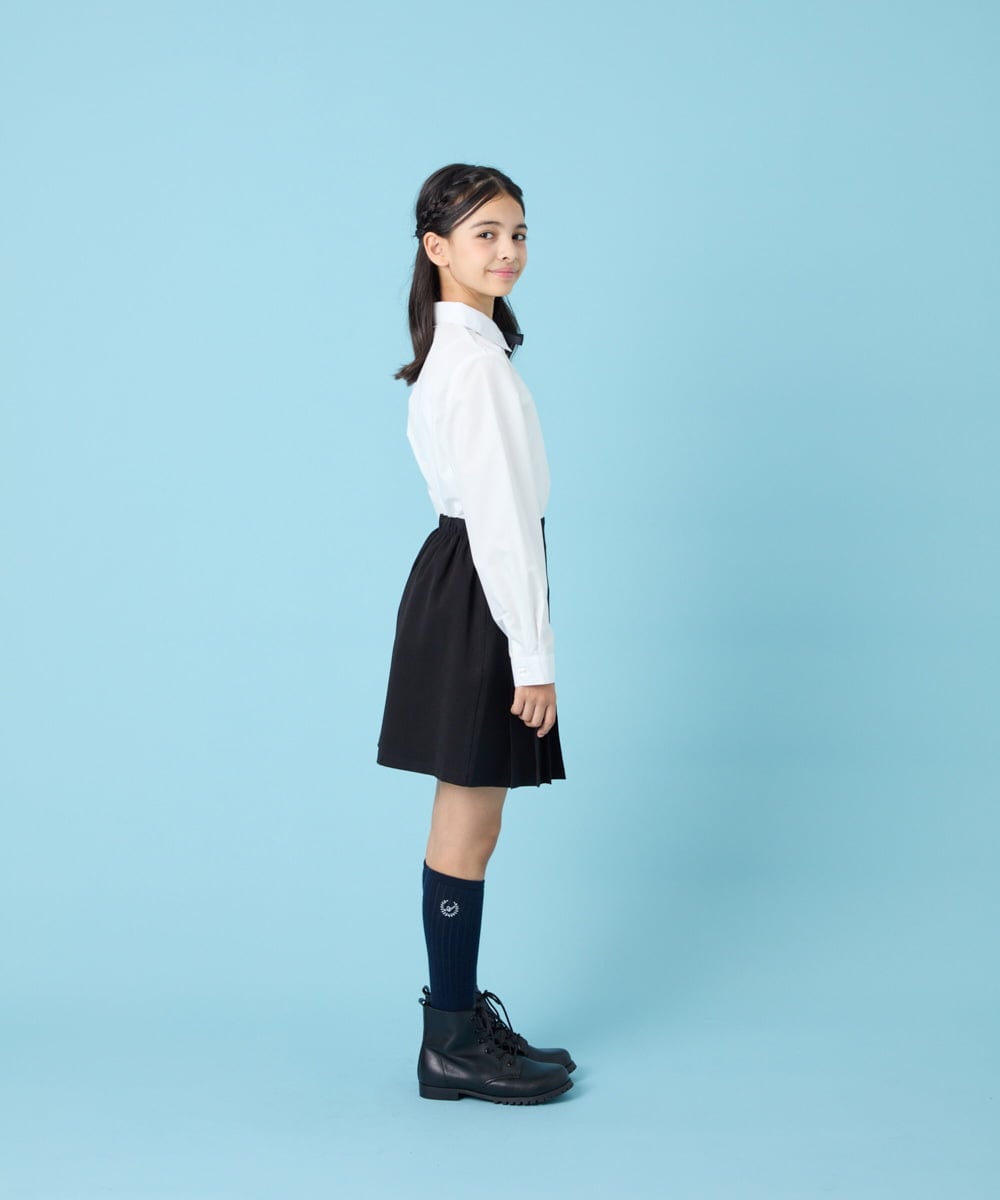 KQHBG03059 a.v.v KIDS(アー・ヴェ・ヴェ) [150-160]卒服フロントプリーツ台形スカート ブラック