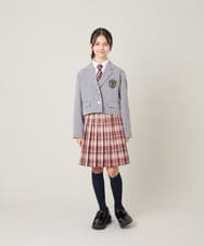 KQJBG03099 a.v.v KIDS(アー・ヴェ・ヴェ) [150-160]卒服ショートテーラードジャケット ライトグレー