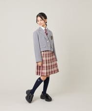 KQJBG03099 a.v.v KIDS(アー・ヴェ・ヴェ) [150-160]卒服ショートテーラードジャケット ライトグレー