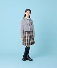 KQJBG03099 a.v.v KIDS(アー・ヴェ・ヴェ) [150-160]卒服ショートテーラードジャケット ライトグレー