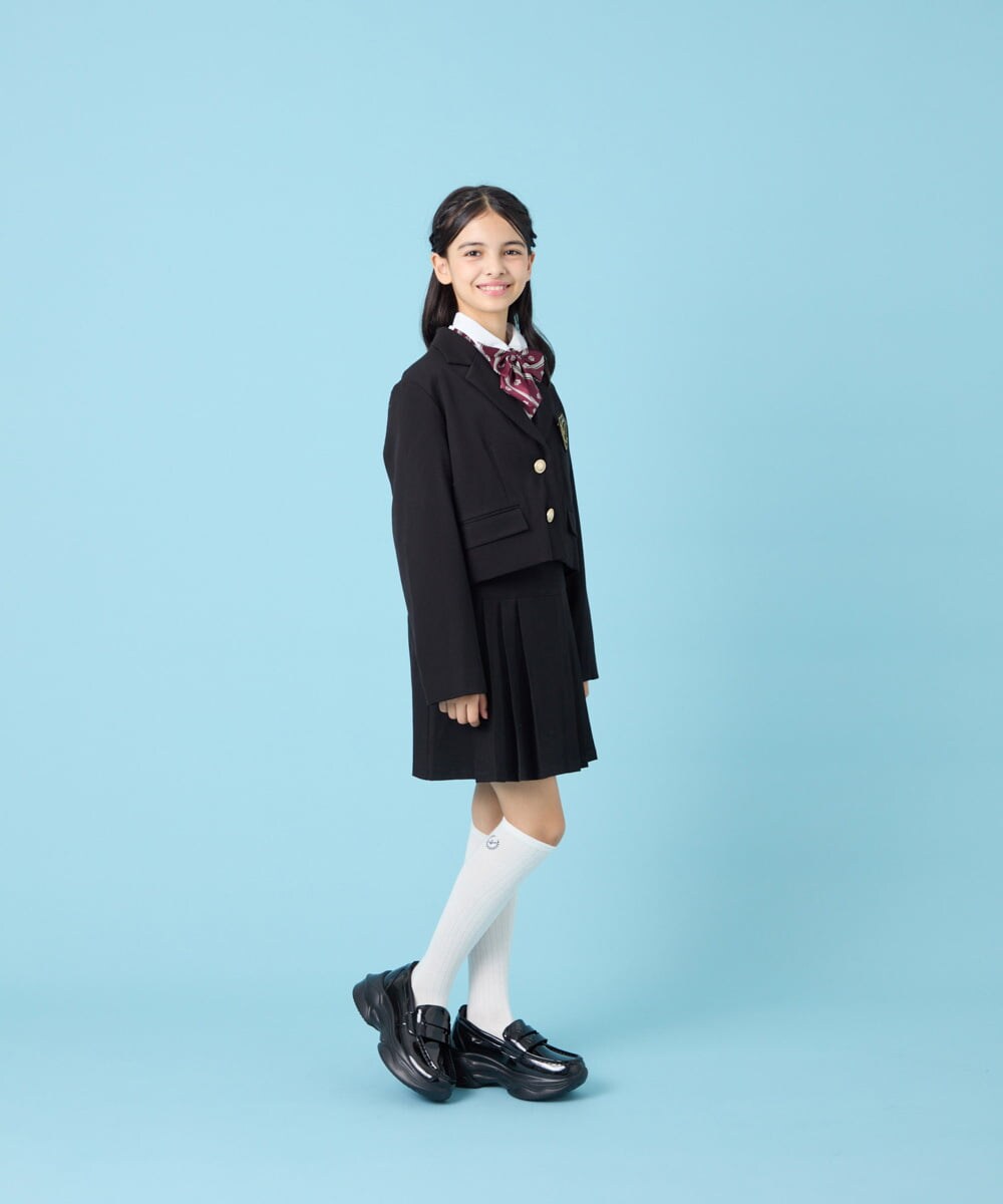 KQJBG03099 a.v.v KIDS(アー・ヴェ・ヴェ) [150-160]卒服ショートテーラードジャケット ブラック
