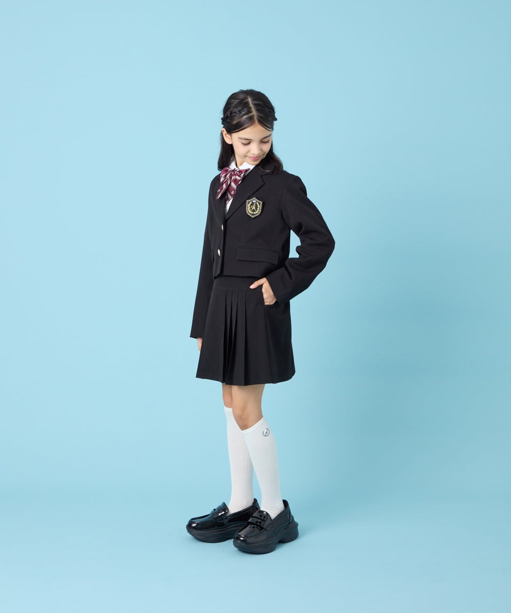 KQJBG03099 a.v.v KIDS(アー・ヴェ・ヴェ) [150-160]卒服ショートテーラードジャケット ブラック