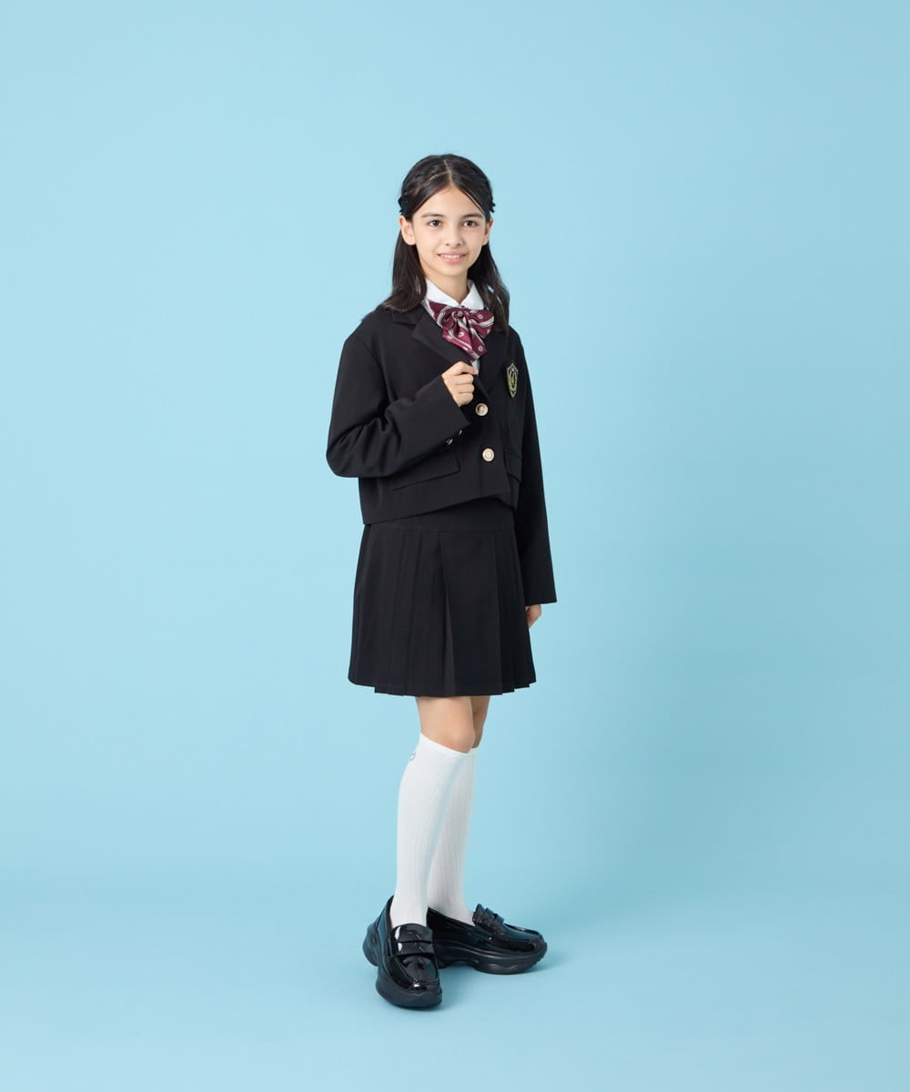 KQJBG03099 a.v.v KIDS(アー・ヴェ・ヴェ) [150-160]卒服ショートテーラードジャケット ブラック
