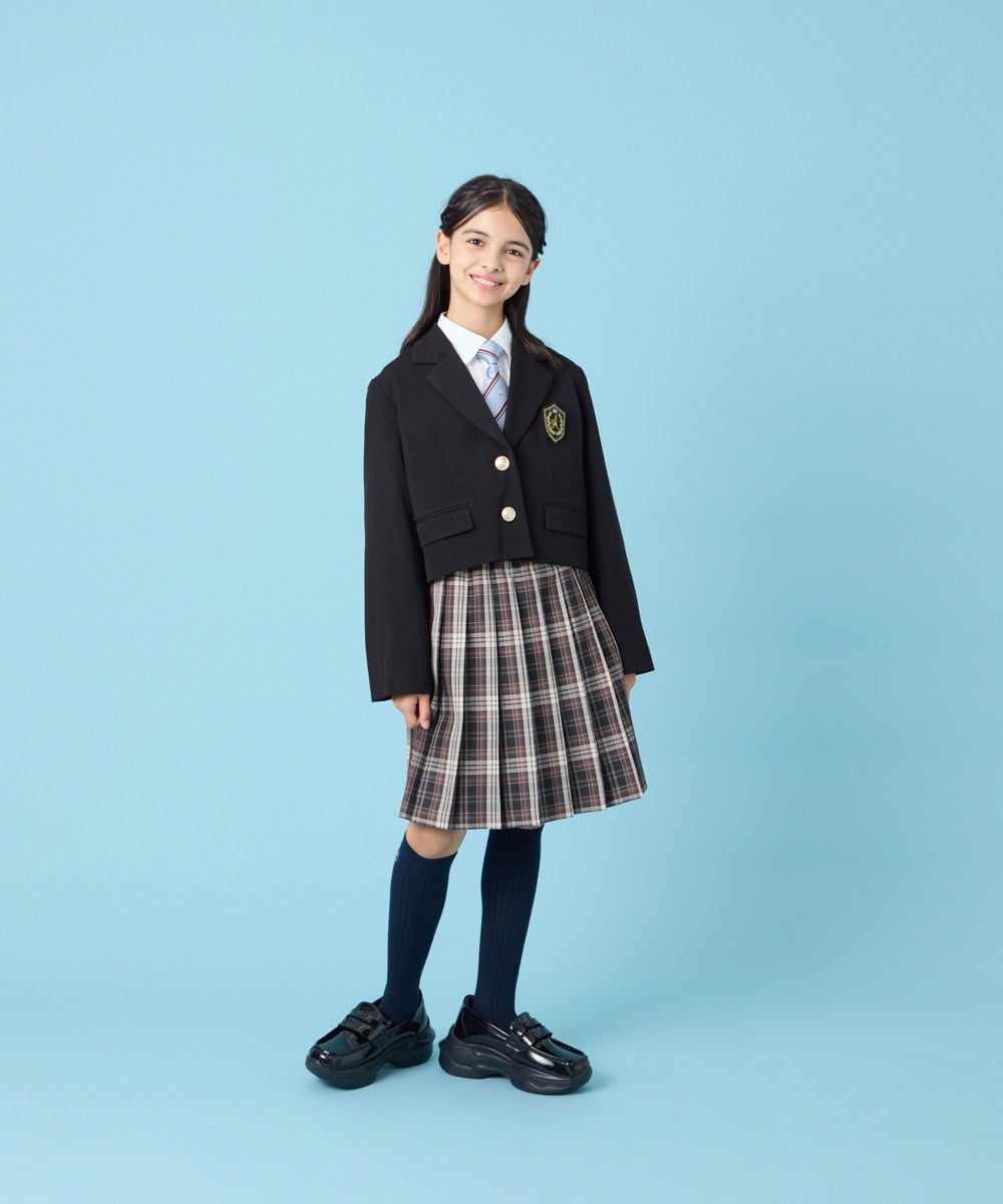 KQJBG03099 a.v.v KIDS(アー・ヴェ・ヴェ) [150-160]卒服ショートテーラードジャケット ブラック
