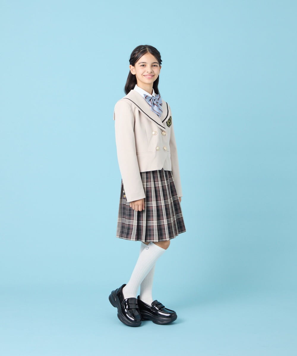 KQJBG04099 a.v.v KIDS(アー・ヴェ・ヴェ) [150-160]卒服セーラー襟ジャケット ベージュ