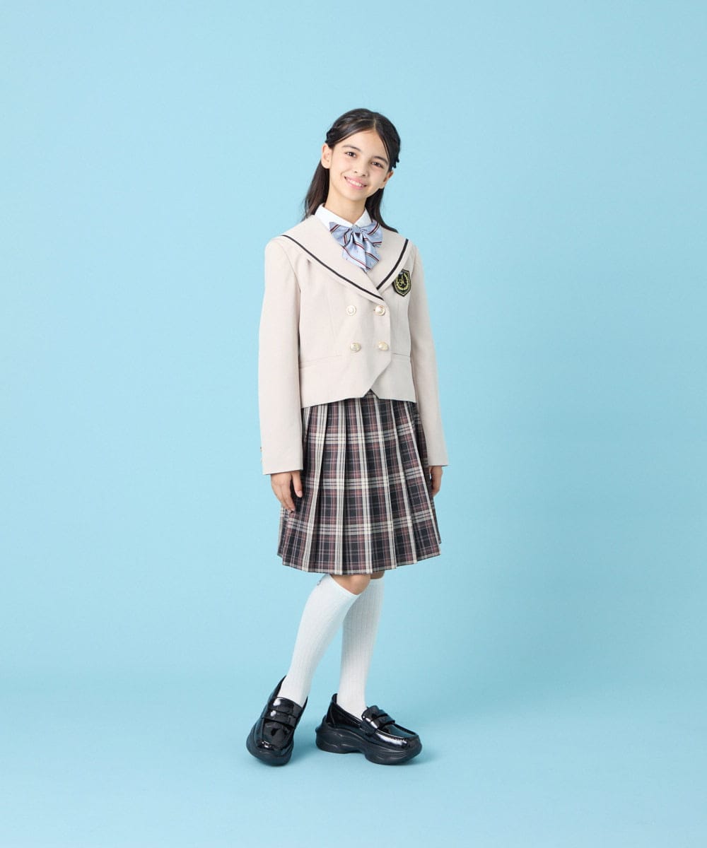 KQJBG04099 a.v.v KIDS(アー・ヴェ・ヴェ) [150-160]卒服セーラー襟ジャケット ベージュ