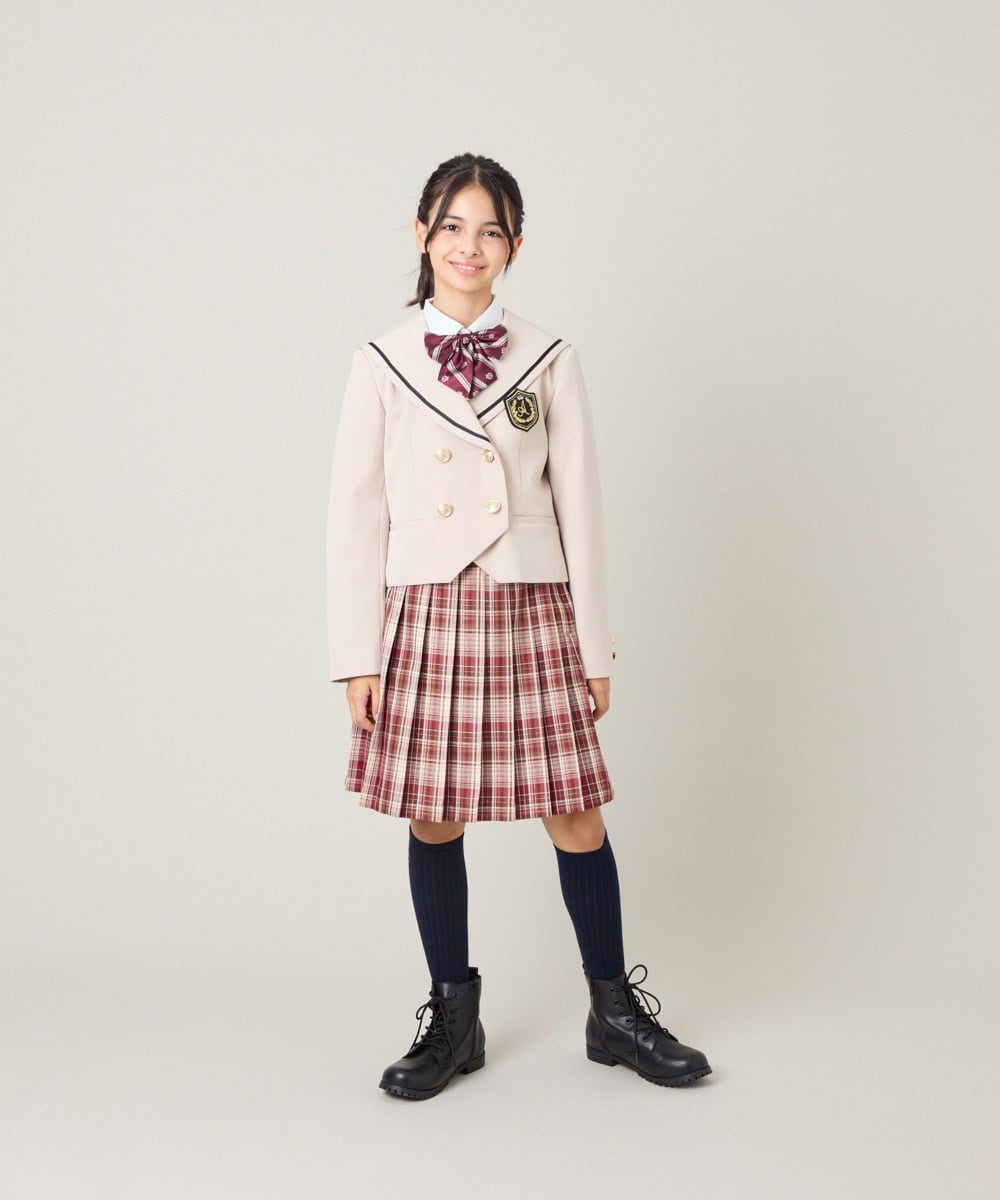 KQJBG04099 a.v.v KIDS(アー・ヴェ・ヴェ) [150-160]卒服セーラー襟ジャケット ベージュ