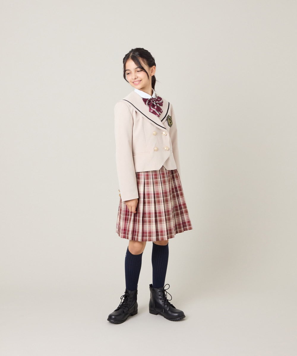 KQJBG04099 a.v.v KIDS(アー・ヴェ・ヴェ) [150-160]卒服セーラー襟ジャケット ベージュ
