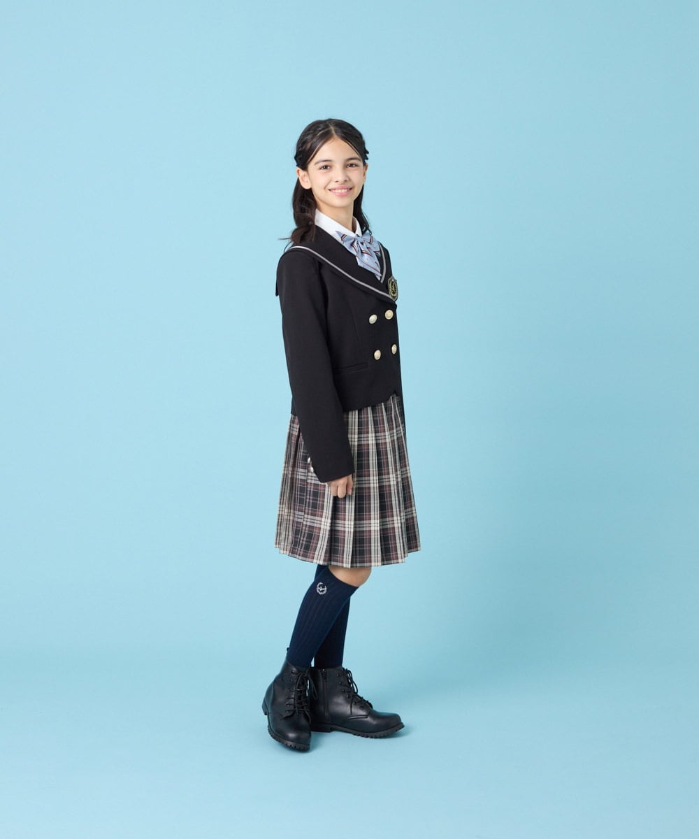 KQJBG04099 a.v.v KIDS(アー・ヴェ・ヴェ) [150-160]卒服セーラー襟ジャケット ブラック