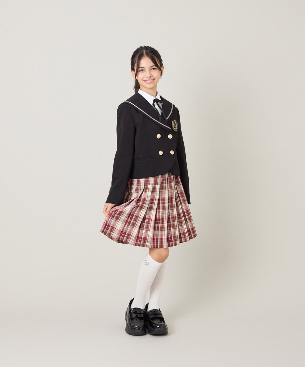 KQJBG04099 a.v.v KIDS(アー・ヴェ・ヴェ) [150-160]卒服セーラー襟ジャケット ブラック