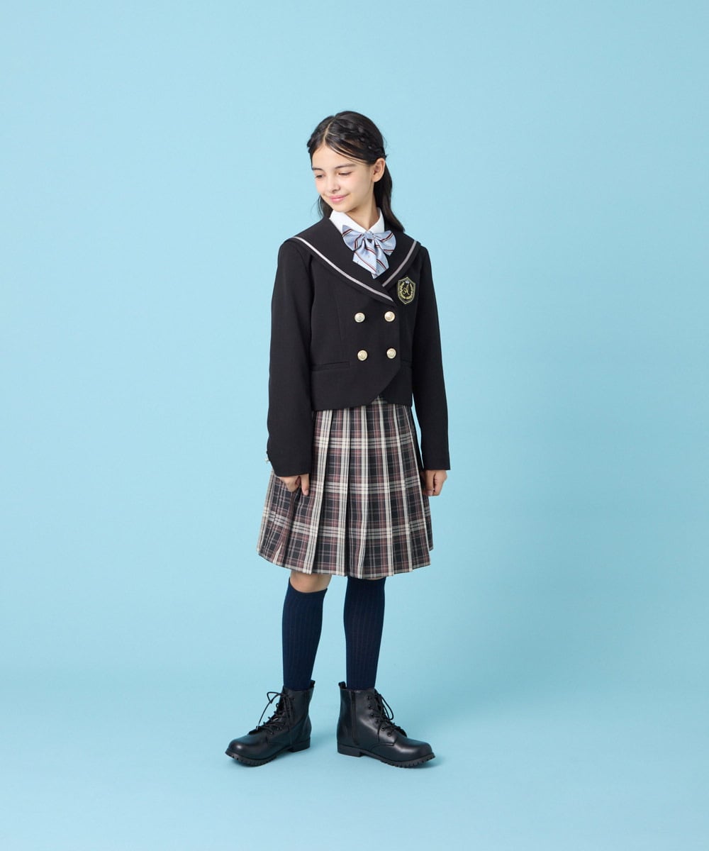 KQJBG04099 a.v.v KIDS(アー・ヴェ・ヴェ) [150-160]卒服セーラー襟ジャケット ブラック