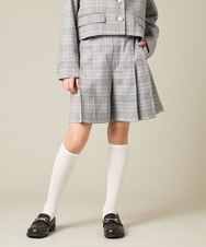 KQLBD01059 a.v.v KIDS(アー・ヴェ・ヴェ) [150-160]【2026 卒服】タックキュロットパンツ グレー