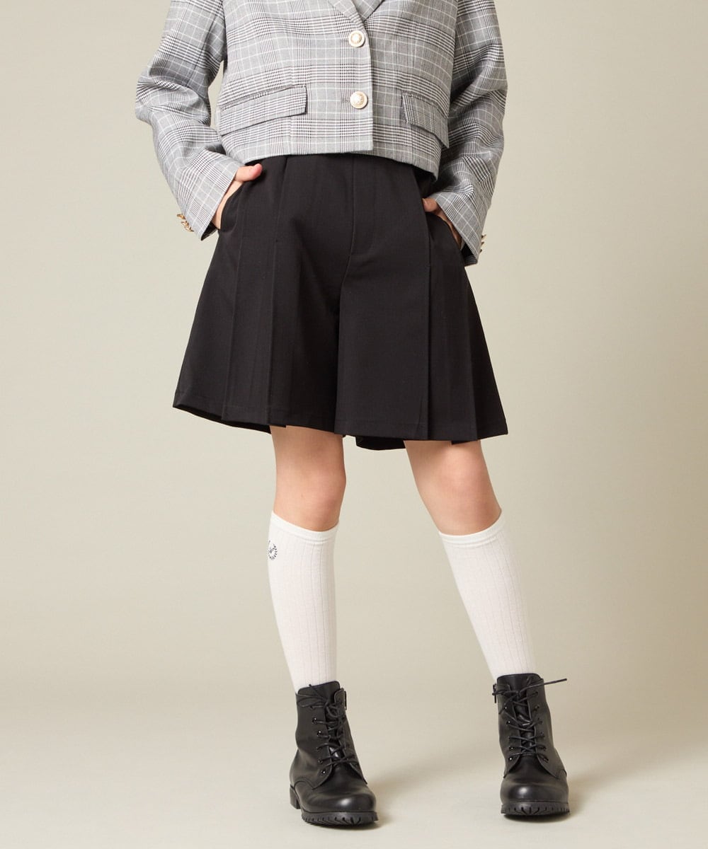 KQLBD01059 a.v.v KIDS(アー・ヴェ・ヴェ) [150-160]【2026 卒服】タックキュロットパンツ グレー