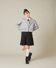 KQLBD01059 a.v.v KIDS(アー・ヴェ・ヴェ) [150-160]【2026 卒服】タックキュロットパンツ グレー