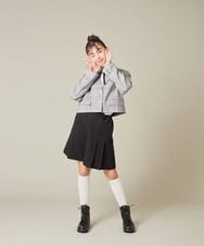 KQLBD01059 a.v.v KIDS(アー・ヴェ・ヴェ) [150-160]【2026 卒服】タックキュロットパンツ グレー