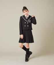 KQLBD01059 a.v.v KIDS(アー・ヴェ・ヴェ) [150-160]【2026 卒服】タックキュロットパンツ グレー