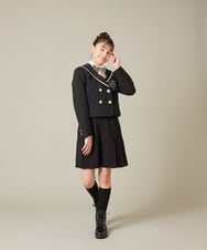 KQLBD01059 a.v.v KIDS(アー・ヴェ・ヴェ) [150-160]【2026 卒服】タックキュロットパンツ グレー