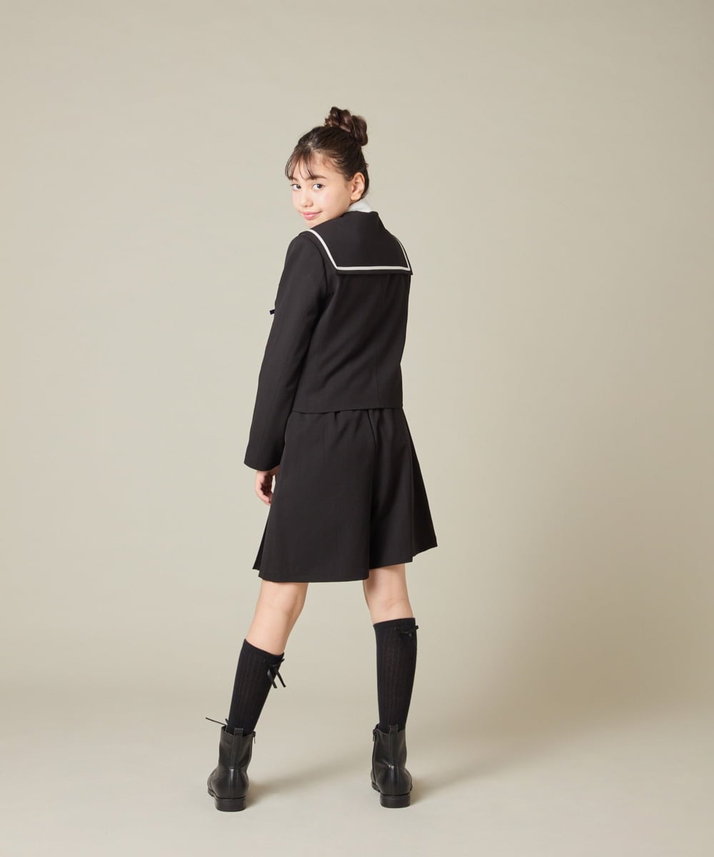 KQLBD01059 a.v.v KIDS(アー・ヴェ・ヴェ) [150-160]【2026 卒服】タックキュロットパンツ グレー