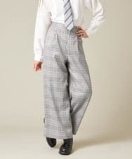 KQLBD02064 a.v.v KIDS(アー・ヴェ・ヴェ) [150-160]【2026 卒服】タックワイドパンツ ブラック