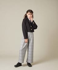 KQLBD02064 a.v.v KIDS(アー・ヴェ・ヴェ) [150-160]【2026 卒服】タックワイドパンツ ブラック