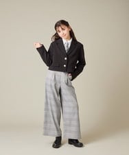 KQLBD02064 a.v.v KIDS(アー・ヴェ・ヴェ) [150-160]【2026 卒服】タックワイドパンツ ブラック