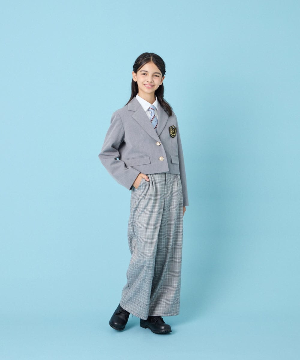 KQLBG01064 a.v.v KIDS(アー・ヴェ・ヴェ) [150-160]卒服ワイドパンツ ライトグレー