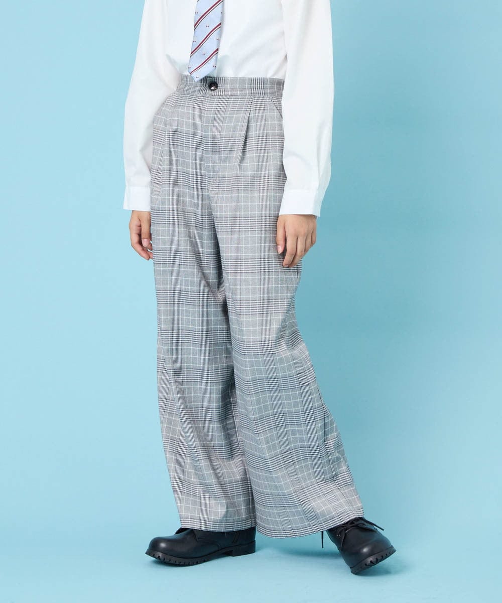 KQLBG01064 a.v.v KIDS(アー・ヴェ・ヴェ) [150-160]卒服ワイドパンツ ライトグレー