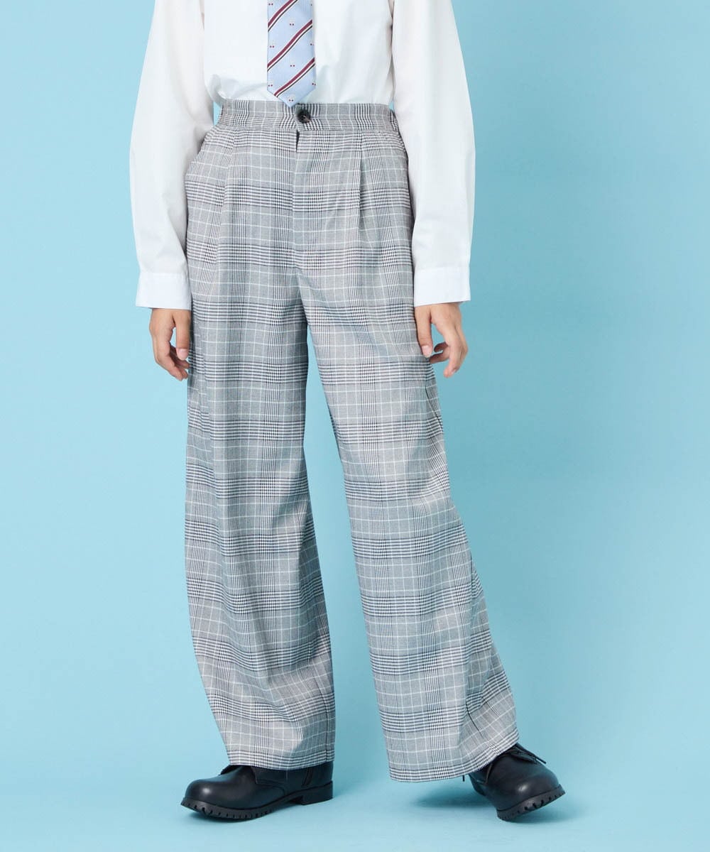 KQLBG01064 a.v.v KIDS(アー・ヴェ・ヴェ) [150-160]卒服ワイドパンツ ライトグレー