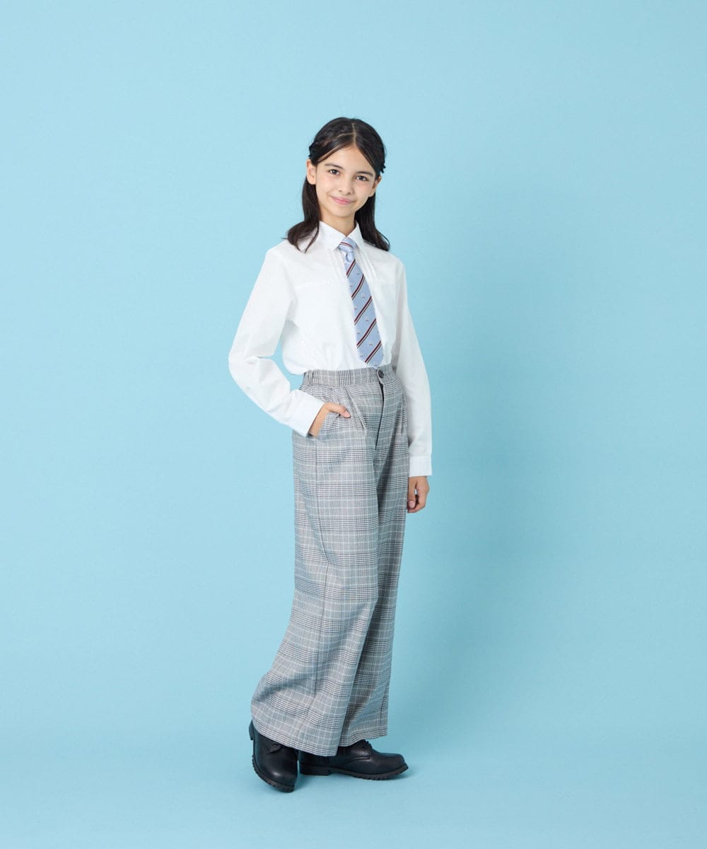 KQLBG01064 a.v.v KIDS(アー・ヴェ・ヴェ) [150-160]卒服ワイドパンツ ライトグレー