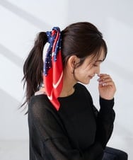 KS3GD01034 a.v.v(アー・ヴェ・ヴェ) シルクスカーフ アイボリー