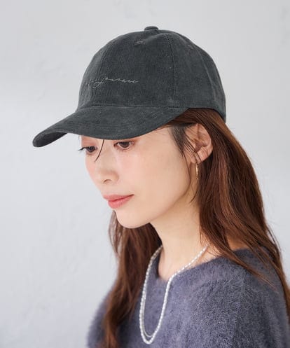 KS7AG01029 a.v.v コーデュロイロゴキャップ