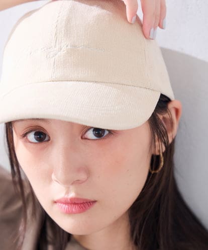 KS7AG01029 a.v.v コーデュロイロゴキャップ