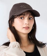 KS7GD02029 a.v.v(アー・ヴェ・ヴェ) リネンキャップ ブラウン