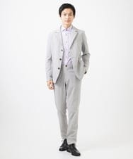 MKBDA56130 MK MICHEL KLEIN HOMME(MKミッシェルクランオム) 【残りわずか/洗える/日本製生地使用】シャドーバイヤスストライプシャツ ネイビー